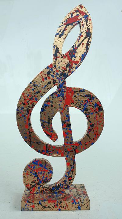 SPACO - Gold Music is Art , 2023 - Sculpture 2