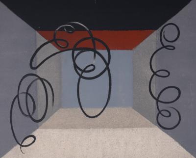 Jacques VILLON - Le Théâtre, 1962 - Original hand-signed lithograph 2