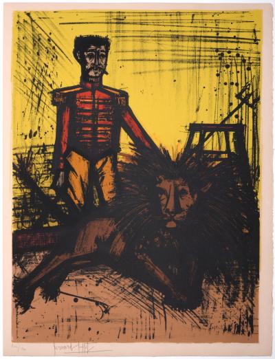Bernard BUFFET - Le dompteur et le lion, 1968 - Original hand-signed lithograph 2