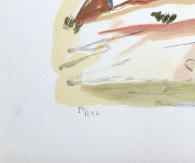 Yves BRAYER - Les fouilles de Massalia: La poussière du temps - Lithographie signée 2