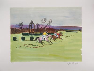 Yves BRAYER - Course d’obstacles - Lithographie signée et numérotée 2