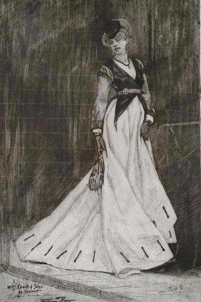 Félicien ROPS - Parisienne, 1867 - Gravure 2