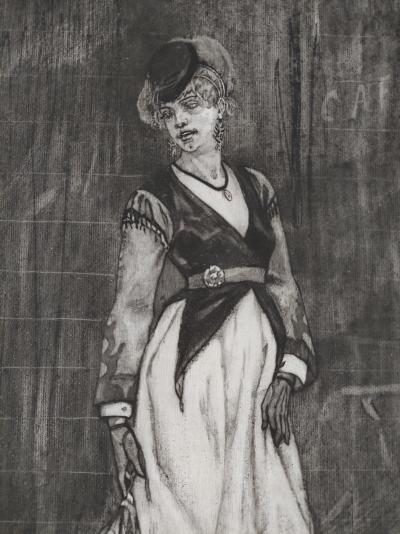 Félicien ROPS - Parisienne, 1867 - Gravure 2