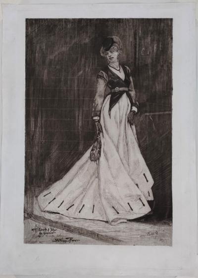Félicien ROPS - Parisienne, 1867 - Gravure 2