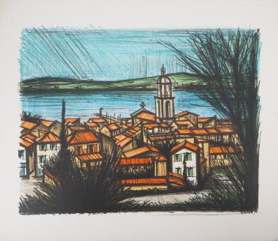 Bernard BUFFET : Saint Tropez vu de la Citadelle - Lithographie originale 2