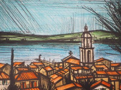 Bernard BUFFET : Saint Tropez vu de la Citadelle - Lithographie originale 2