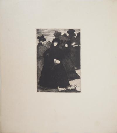 Edouard MANET - Au Prado, 1865 - Gravure originale, Signée 2