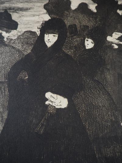 Edouard MANET - Au Prado, 1865 - Gravure originale, Signée 2