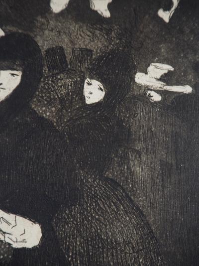 Edouard MANET - Au Prado, 1865 - Gravure originale, Signée 2