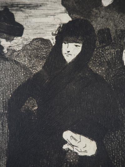 Edouard MANET - Au Prado, 1865 - Gravure originale, Signée 2
