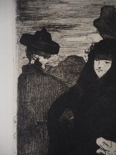 Edouard MANET - Au Prado, 1865 - Gravure originale, Signée 2