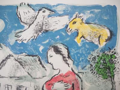 Marc CHAGALL - Le Village, 1977 - Lithographie originale 2