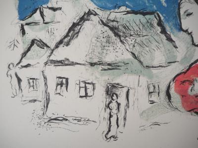 Marc CHAGALL - Le Village, 1977 - Lithographie originale 2