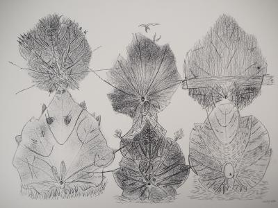 Jean-Paul RIOPELLE - Nelligan, Totems de la Nature - Lithographie originale, Signée 2