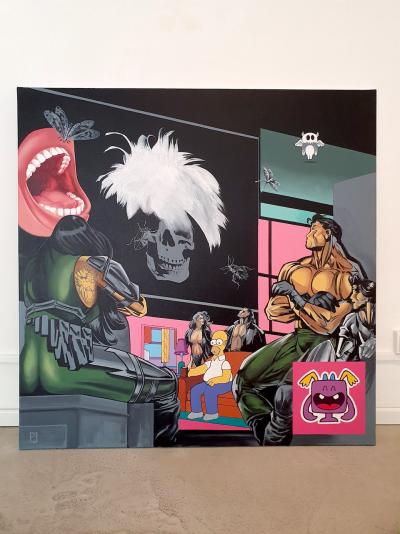 Pierre JACOB - Warhol Pop Portrait, 2020 - Acrylique sur toile 2