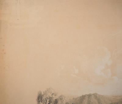 François Fortuné A. FEROGIO : Pique-nique au bord du lac - Lithographie originale signée 2