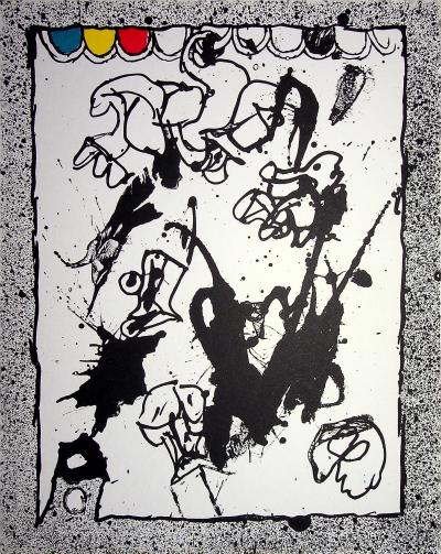 Pierre ALECHINSKY - Personnage surréaliste, 1967 - Lithographie originale 2