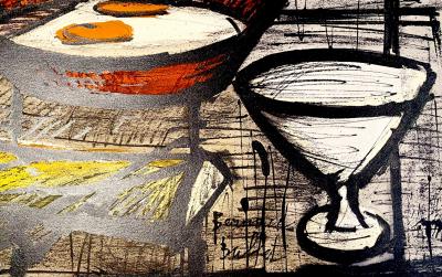 Bernard BUFFET - Nature morte aux œufs - Lithographie signée 2