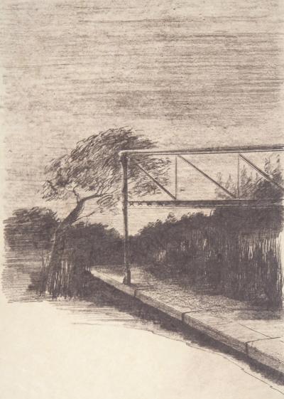 Pierre SKIRA : Au bout du chemin - Lithographie originale signée 2
