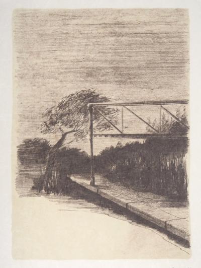 Pierre SKIRA : Au bout du chemin - Lithographie originale signée 2