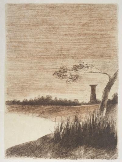 Pierre SKIRA : Nostalgie du pays - Lithographie originale signée 2