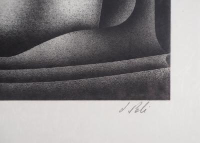 Jacques POLI : Fleur surréaliste - Lithographie originale signée 2