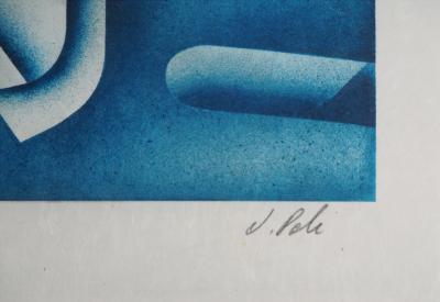 Jacques POLI : Empreinte futuriste - Lithographie originale signée 2