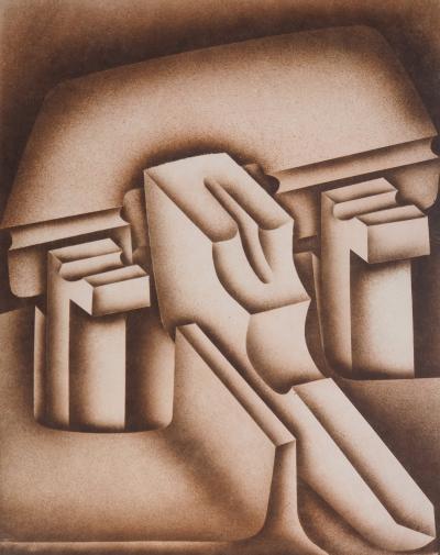 Jacques POLI : Composition géométrique - Lithographie originale signée 2