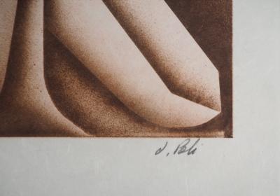 Jacques POLI : Composition géométrique - Lithographie originale signée 2
