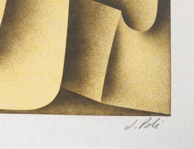 Jacques POLI : Composition futuriste - Lithographie originale signée 2