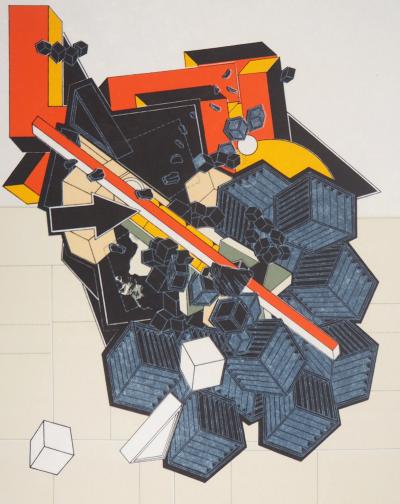 Alain LE YAOUANC : La terre - Lithographie originale signée 2