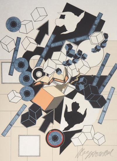 Alain LE YAOUANC : L’air - Lithographie originale signée 2