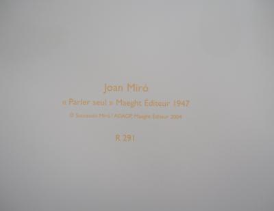 Joan MIRO (d’après) - Famille surréaliste - Lithographie signée 2