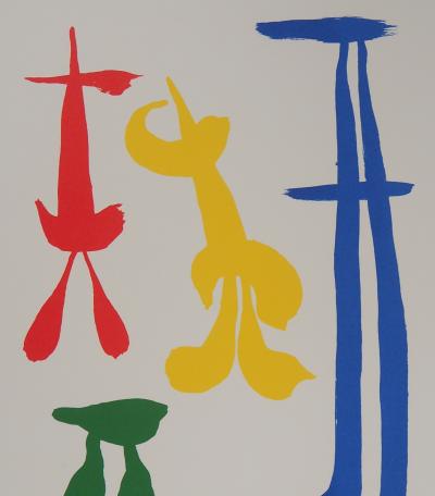 Joan MIRO (d’après) - Famille surréaliste - Lithographie signée 2