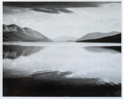 Ansel ADAMS - Mevening, McDonald Lake, Glacier National Park -Tirage gélatino-argentique 2