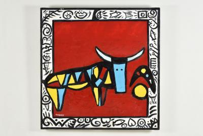Pierre GIMENEZ - Toro Rigolo - Sérigraphie signée au crayon 2