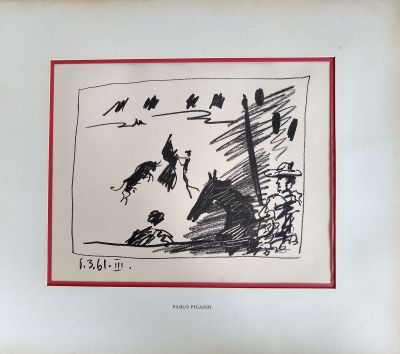 Pablo PICASSO -  Jeu de cape, 1961 - Lithographie originale 2