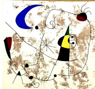 Joan MIRO (d’après) - Personnage, 1957  - Pochoir revue XXe siècle 2