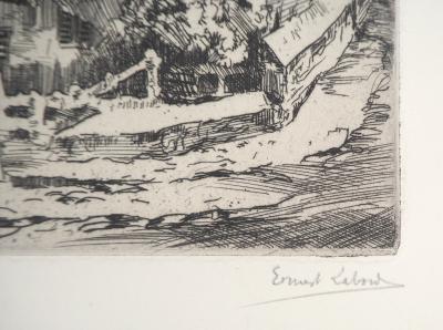 Ernst LABORDE : Au lapin agile, 1921 - Gravure originale signée 2