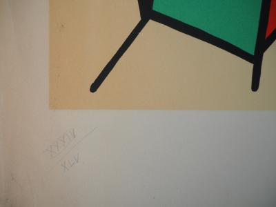 Fernand LEGER - Vitrail, Maternité - Sérigraphie originale, Signée 2
