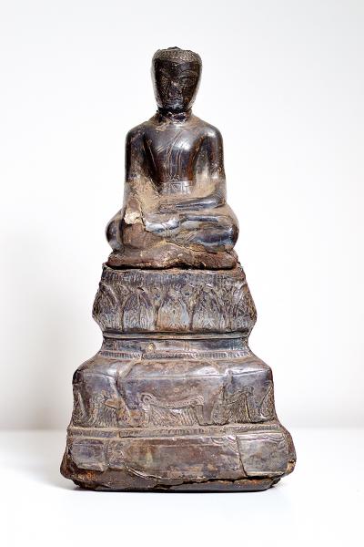 Thailande, dynastie Ayutthaya - Bouddha assis en feuille d’argent 2