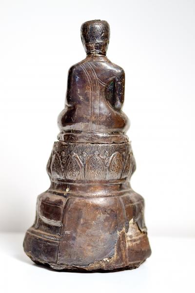 Thailande, dynastie Ayutthaya - Bouddha assis en feuille d’argent 2