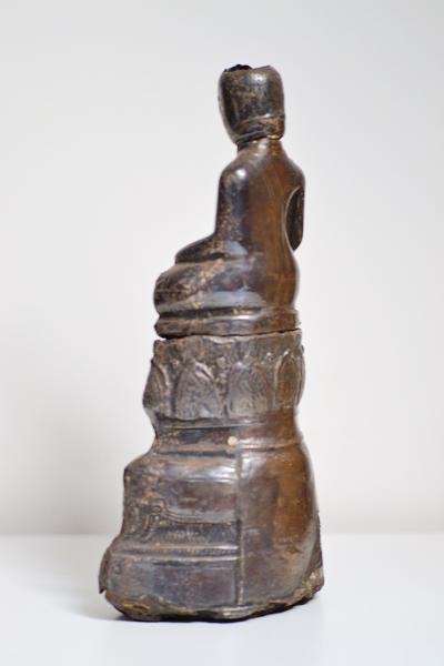Thailande, dynastie Ayutthaya - Bouddha assis en feuille d’argent 2