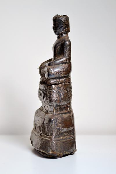 Thailande, dynastie Ayutthaya - Bouddha assis en feuille d’argent 2