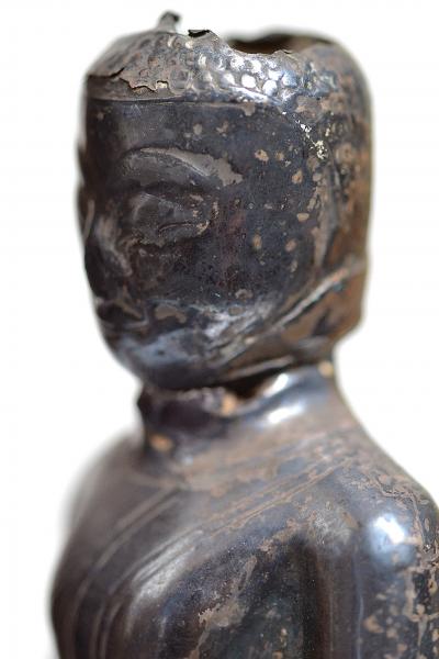 Thailande, dynastie Ayutthaya - Bouddha assis en feuille d’argent 2