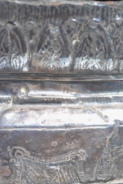 Thailande, dynastie Ayutthaya - Bouddha assis en feuille d’argent 2