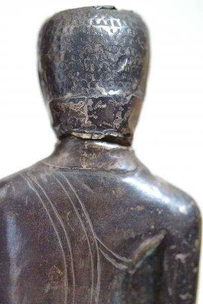 Thailande, dynastie Ayutthaya - Bouddha assis en feuille d’argent 2