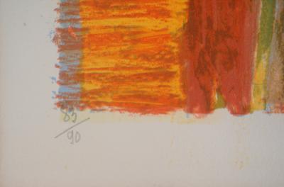 Roger MONTANE : Vue de la ville - Lithographie originale signée 2