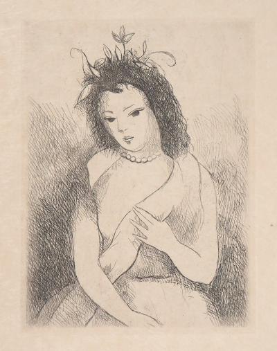 Marie LAURENCIN : Fillette, 1945 - Gravure originale 2