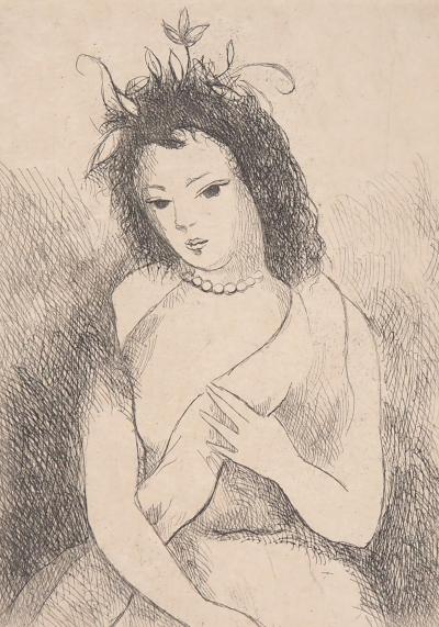 Marie LAURENCIN : Fillette, 1945 - Gravure originale 2
